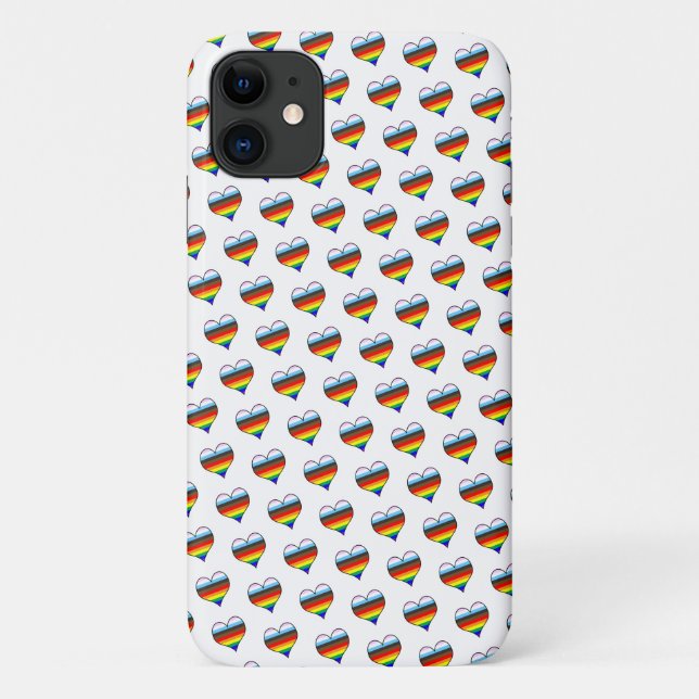 Coques Case-Mate iPhone Motif Coeur arc-en-ciel Coque-coque iphone Mate (Dos)