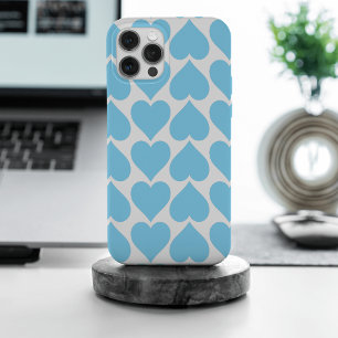 Coque Case-Mate iPhone Motif Cœurs Bleus, Romantique, Amour