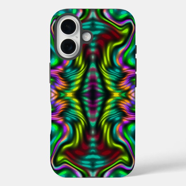 Coques Case-Mate iPhone Motif coloré abstrait. (Verso)