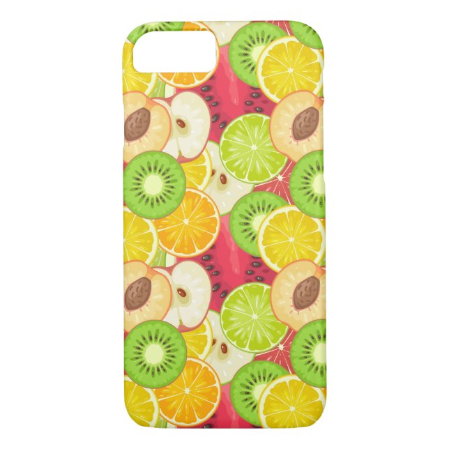 Coques Case-Mate iPhone Motif coloré de fruits amusants (Dos)