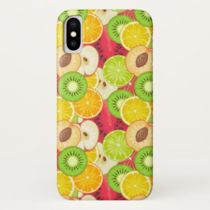 Coque iPhone X Motif coloré de fruits amusants