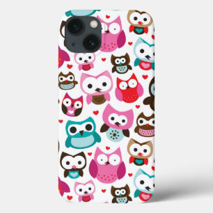 Coque Case-Mate iPhone motif coloré de hibou