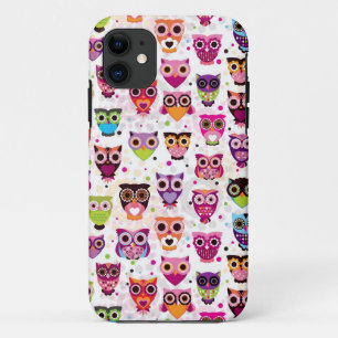 Coque Case-Mate iPhone Motif coloré de hibou pour des enfants