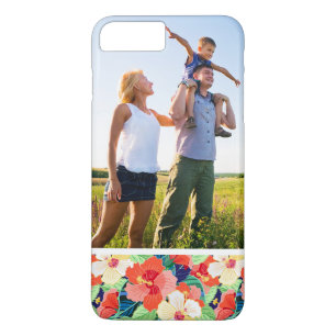 Coque iPhone 8 Plus/7 Plus Motif coloré de ketmie de photo faite sur command