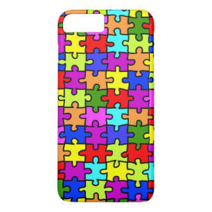 Coque Case-Mate iPhone Motif coloré de puzzle denteux d'arc-en-ciel