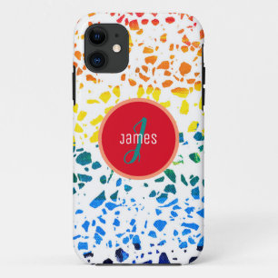 Case-Mate iPhone Case Motif coloré de Terrazzo Abstrait customisé