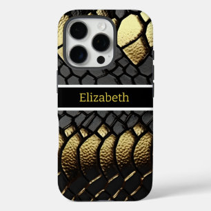 Coque iPhone 16 Pro Motif complexe de la peau d'un serpent