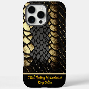 Coque iPhone 16 Pro Max Motif complexe de la peau d'un serpent