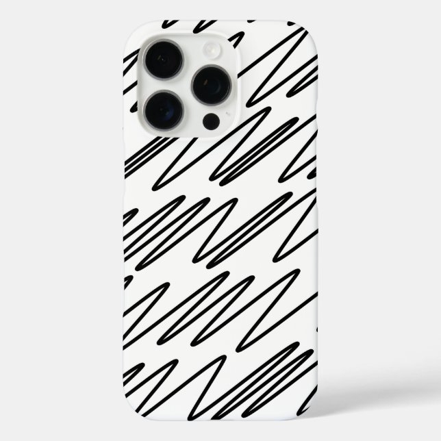 Coques Case-Mate iPhone Motif cool en noir et blanc (Verso)