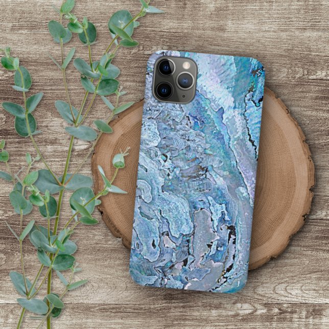 Coques Case-Mate iPhone Motif Coquille d'Abalone Violet Rose Turquoise Pou (Créateur téléchargé)