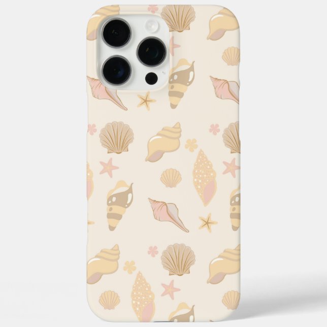 Coques Case-Mate iPhone Motif Coquilles Beige (Verso)