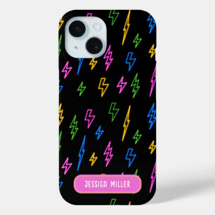 Coque Case-Mate iPhone Motif couleur 80's Neon Lightning