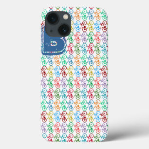 Etui iPhone 13 motif couleur vélo B personnalisé