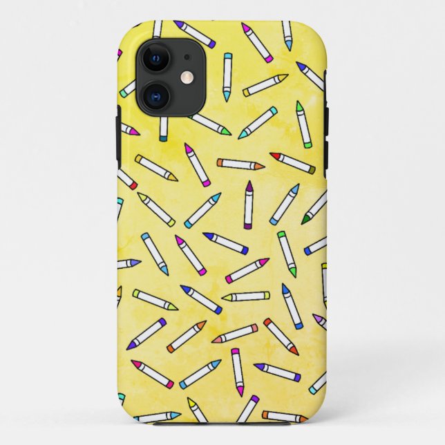 Coques Case-Mate iPhone Motif Crayon de dessin (Dos)