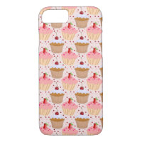 Motif Cupcake rose