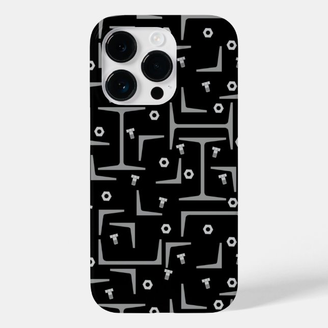 Coques Case-Mate iPhone Motif d'acier de construction (Verso)
