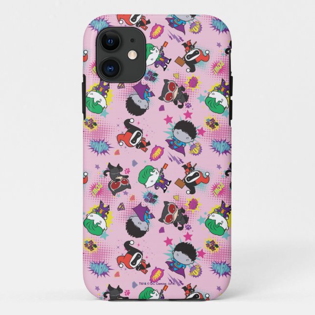 Coques Case-Mate iPhone Motif d'action Chibi Super Villain (Dos)