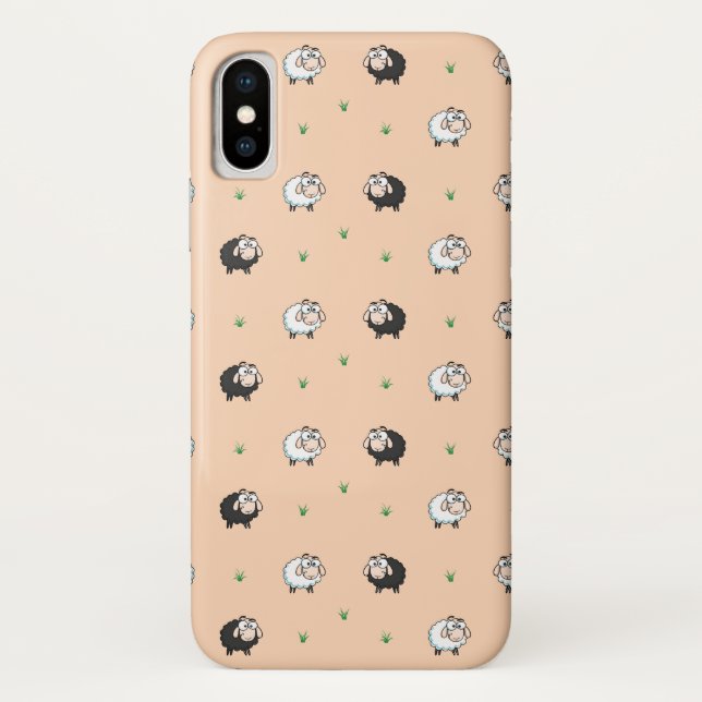 Coques Case-Mate iPhone Motif d'agneau à mouton mignon (Dos)