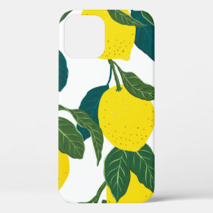 Case-Mate iPhone Case Motif d'agrumes sans couture. Odeur vintage dessin