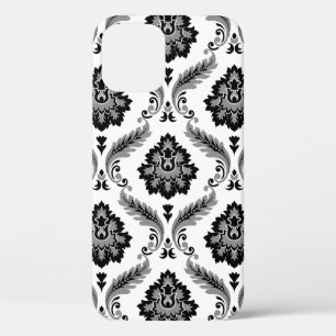 Case-Mate iPhone Case Motif Damassé Rococo Gris Noir Blanc