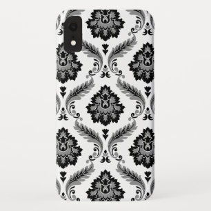 Case-Mate iPhone Case Motif Damassé Rococo Gris Noir Blanc