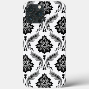 Case-Mate iPhone Case Motif Damassé Rococo Gris Noir Blanc