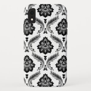 Case-Mate iPhone Case Motif Damassé Rococo Gris Noir Blanc