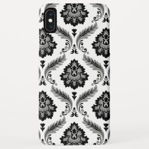 Case-Mate iPhone Case Motif Damassé Rococo Gris Noir Blanc