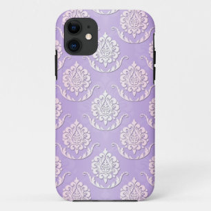 Case-Mate iPhone Case Motif damassé rose et blanc féminin