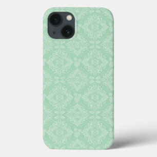 Coques Pour iPhone Motif damassé vert