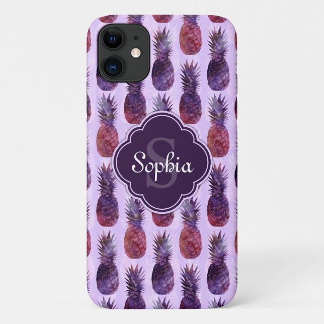 Coques Case-Mate iPhone Motif d'ananas Aquarelle tendance (Dos)