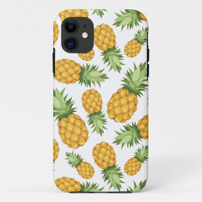Coques Case-Mate iPhone Motif d'ananas de bande dessinée (Dos)