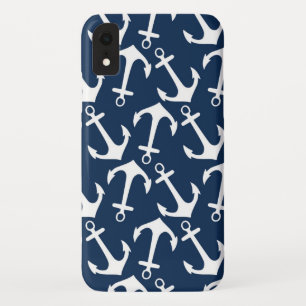 Case-Mate iPhone Case Motif d'Ancre Bleu de la Marine Nautique