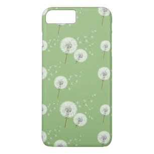 Coque Case-Mate iPhone Motif Dandelion sur Green Arrière - plan