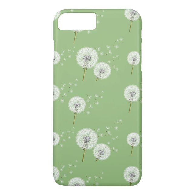 Coques Case-Mate iPhone Motif Dandelion sur Green Arrière - plan (Dos)