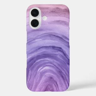 Coque Pour iPhone 16 Motif d'aquarelle Abstrait de l'aquarelle violet d
