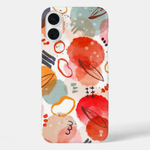 Coque Pour iPhone 16 Plus motif d'aquarelle Abstraite