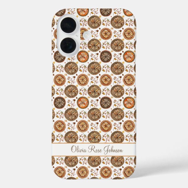 Coques Case-Mate iPhone Motif d'aquarelle d'automne (Verso)
