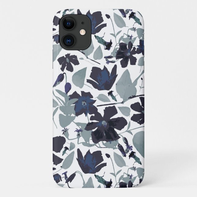 Coques Case-Mate iPhone Motif d'aquarelle florale de la vigne (Dos)