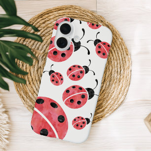 Coques iPhone 16 Motif d'aquarelle Ladybug
