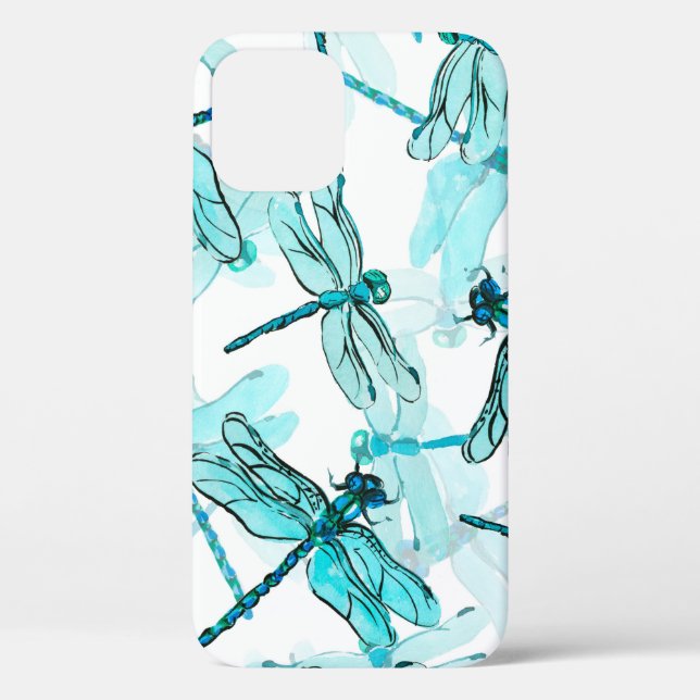 Coques Case-Mate iPhone Motif d'aquarelle transparente avec élégante libel (Verso)