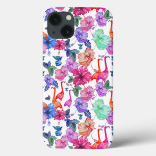iPhone 13 Coque Motif d'aquarelle tropicale