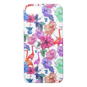 Coque iPhone 7 Motif d'aquarelle tropicale