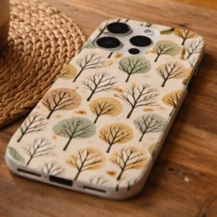 Coque Case-Mate iPhone Motif d'arbre automnal minimaliste Forêt automnale