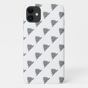 Case-Mate iPhone Case Motif d'arbre de Noël blanc gris simple