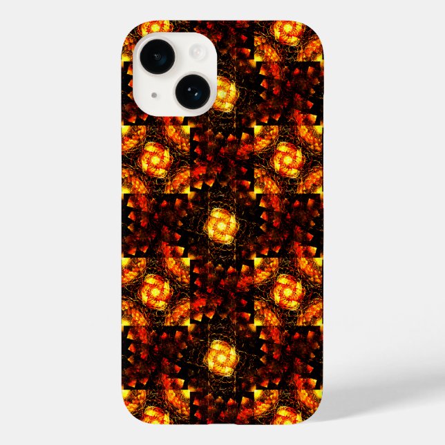 Coques Case-Mate iPhone Motif d'art abstrait élégant boho moderne or #506 (Verso)