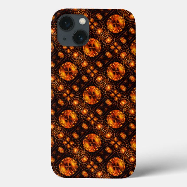 Coques Case-Mate iPhone Motif d'art abstrait élégant boho moderne or #507 (Verso)