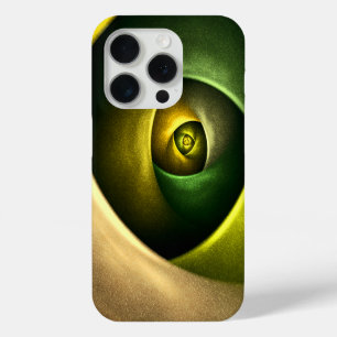 Coque Case-Mate iPhone Motif d'art abstrait moderne floral tourbillon ver