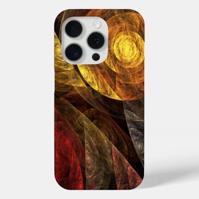 Coques Case-Mate iPhone Motif d'art abstrait moderne floral tournesol (Verso)