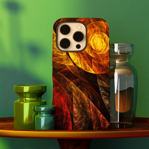 Coque iPhone 16 Pro Motif d'art abstrait moderne floral tournesol
